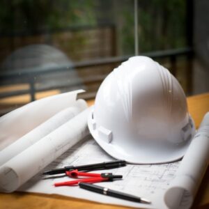 construccion concepto imagen casco laminado planos tablas madera estilo retro