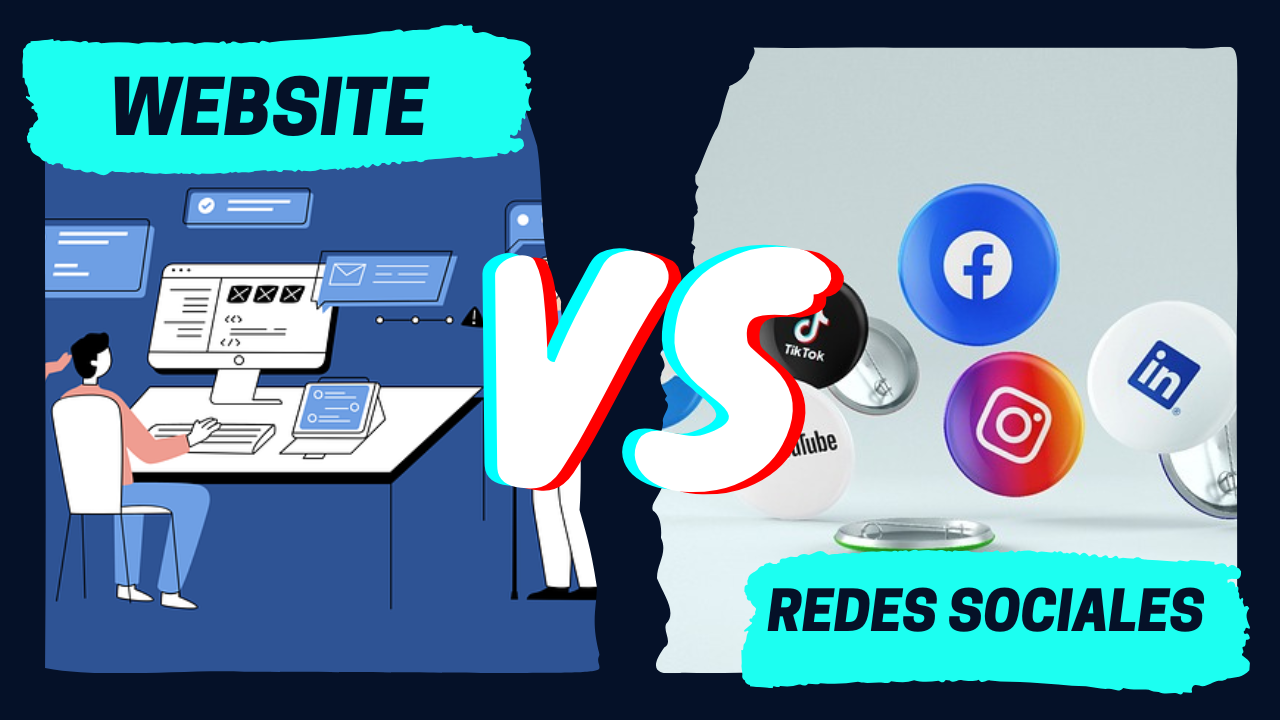 sitio web vs redes sociales